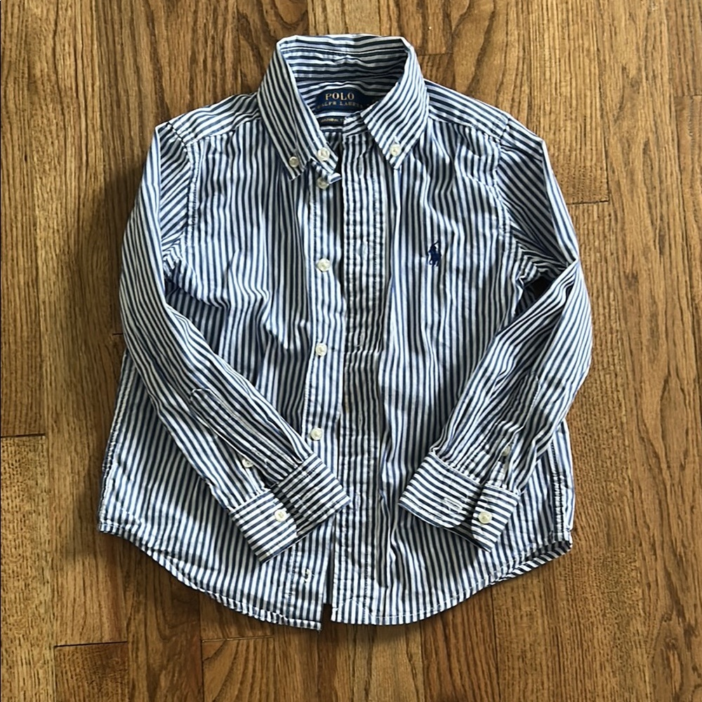 Polo by Ralph Lauren Kids Striped Blue Shirt